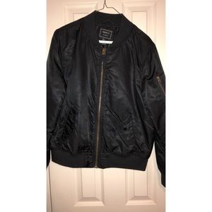 Forever 21 Black Bomber Jacket